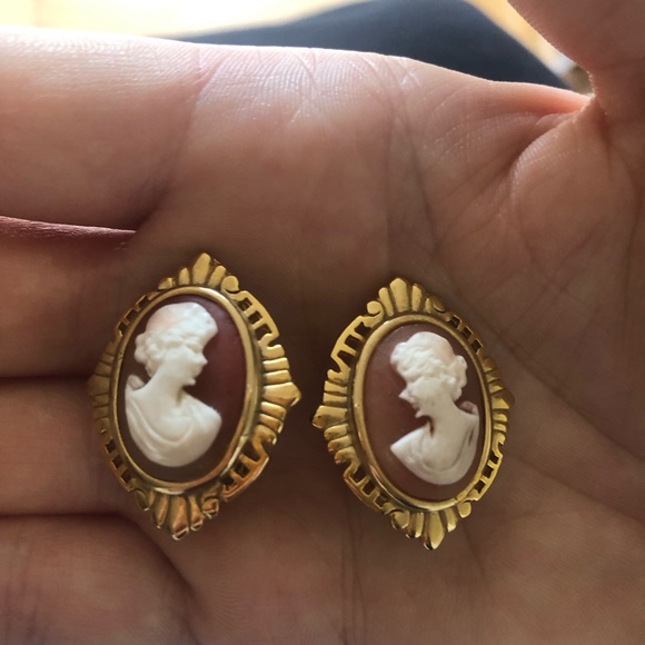 Cameo earrings. Vintage. - Picture 13 of 16